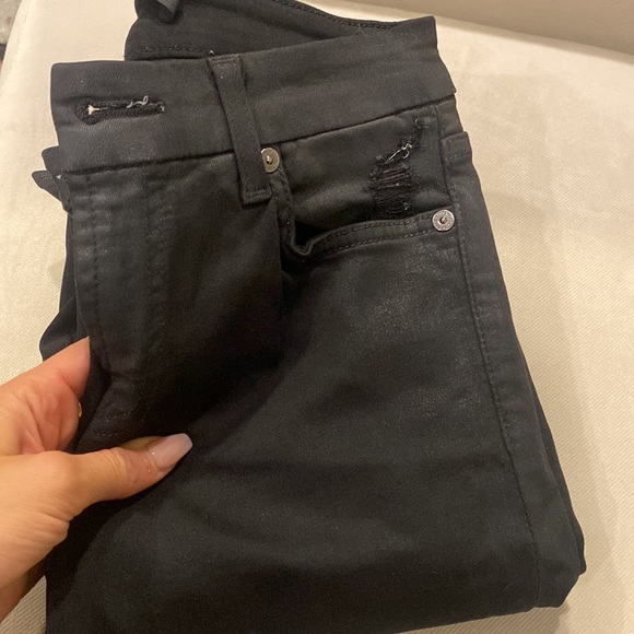 7 for all Mankind Skinny Ripped Jeans - Picture 5 of 16